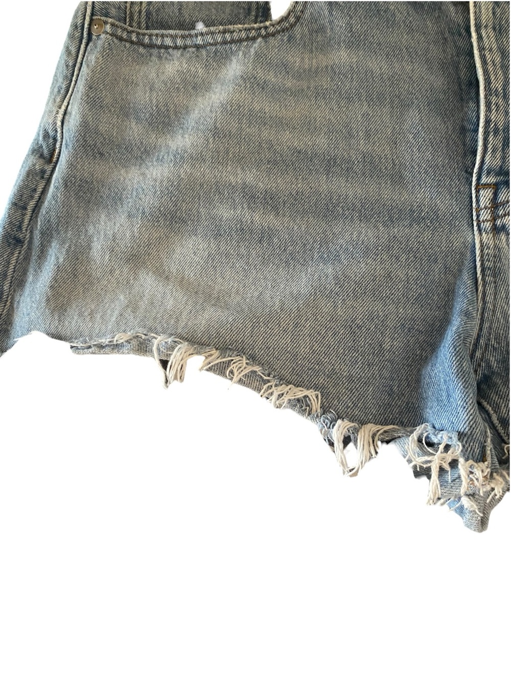 Madewell Relaxed Denim Medium Wash Cutoff Jean Shorts Button Fly 29 Basic boho - Picture 4 of 10